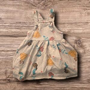 Disney princess overall sweatshirt dress 3t